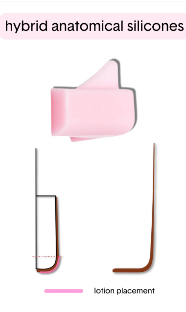 Glueless Hybrid Anatomical jastučiči, SET 5 veličina