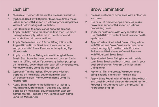 Cysteamine Lash & Brow Lift Tester